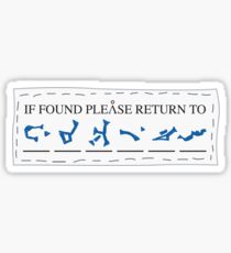 If Found, Please Return To... Sticker