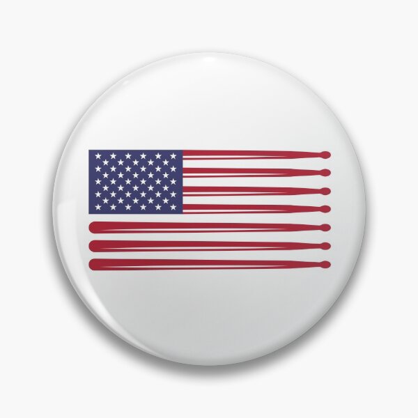 Artikelvorschau, Drumsticks USA Flagge entworfen und verkauft von playloud.