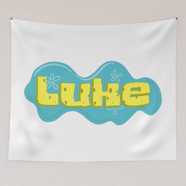 Item preview, Boy Name Luke in SpongeBob Cartoon Style designed and sold by Space-Bug.