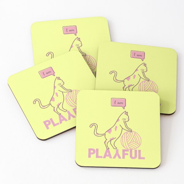 Item preview, Playful | Cat | Kitten | Affirmations | Yellow | Affirmed Art designed and sold by AffirmedStudio.