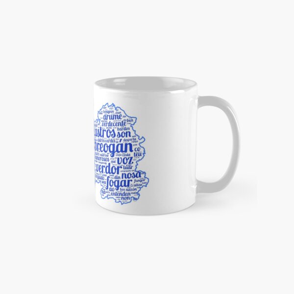 Galicia map with Galician anthem Classic Mug