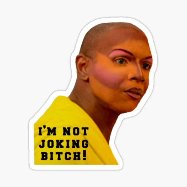 Coco Montrese Im Not Joking Meme Sticker For Sale By Splendidart Redbubble 