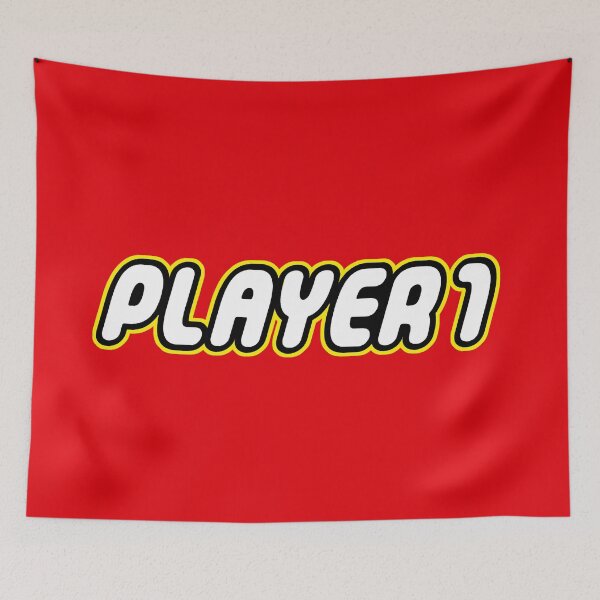 Item preview, Player 1  Bricks fan, personalize gift for gamers and geeks designed and sold by Urosek.