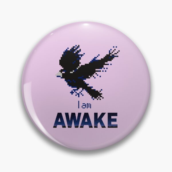 Item preview, Awake | Raven | Crow | 8 Bit | Pixel Art | I am | Affirmed Art designed and sold by AffirmedStudio.