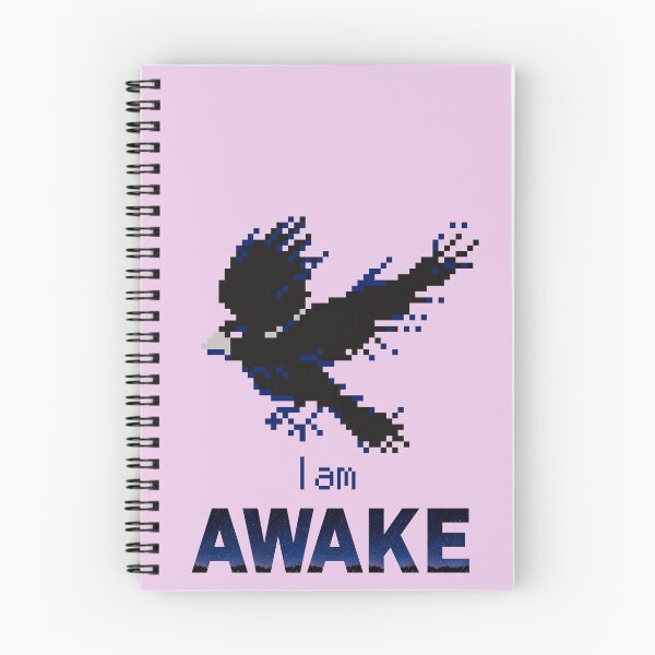 Item preview, Awake | Raven | Crow | 8 Bit | Pixel Art | I am | Affirmed Art designed and sold by AffirmedStudio.