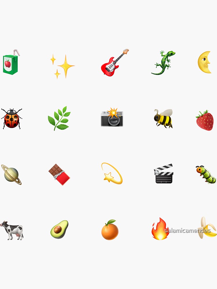 "indie emoji sticker pack " Sticker for Sale by salamicamendes Redbubble
