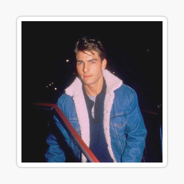 Tom Cruise in the 1980s Sticker