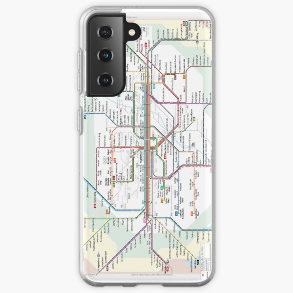 MVV Munich München Netzplan Samsung Galaxy Soft Case