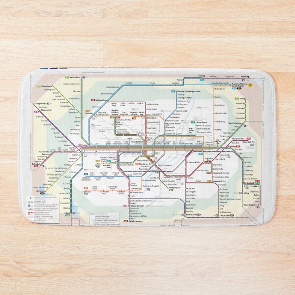 Item preview, MVV Munich München Netzplan designed and sold by MarcoPolok.
