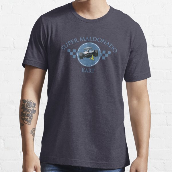 Super Maldonado Kart Classic - Blue Writing Essential T-Shirt