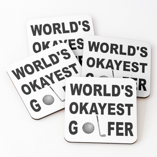 Item preview, WORLD'S OKAYEST GOLFER - BEST GOLF DAD - Father's Day gifts for daddys, papas, grandpas, golfers, golf lovers etc. designed and sold by BestStuffDepot.