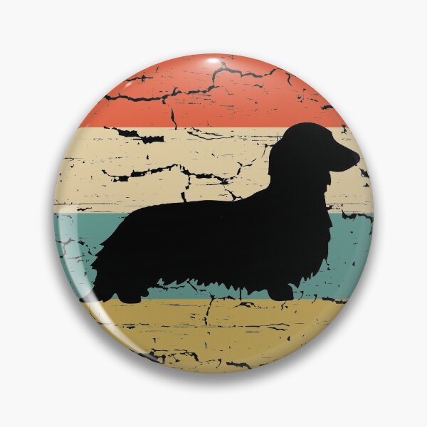 Item preview, Dachshund Long Haired Doxie Weenie Weiner  Vintage Retro designed and sold by rafaeltto.