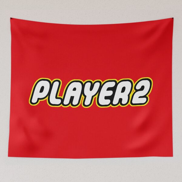 Item preview, Player 2  Bricks fan, personalize gift for gamers and geeks designed and sold by Urosek.