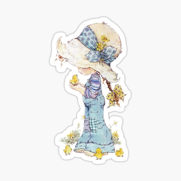 Sarah kay - Girl with nightie and hot-water bottle Sticker for