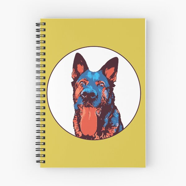Item preview, German Shepherd - Orange and Blue designed and sold by Abbysinthe.