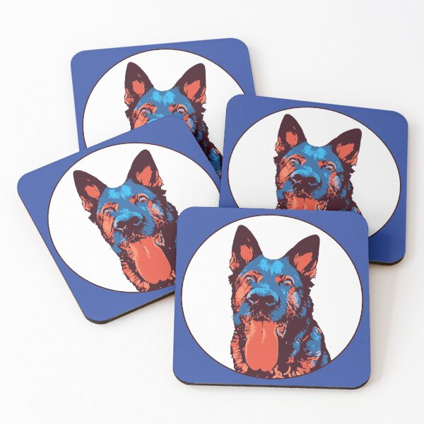 Item preview, German Shepherd - Orange and Blue designed and sold by Abbysinthe.