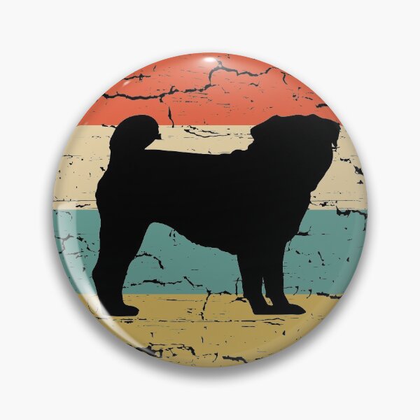 Artikelvorschau, Pug Vintage Retro entworfen und verkauft von rafaeltto.