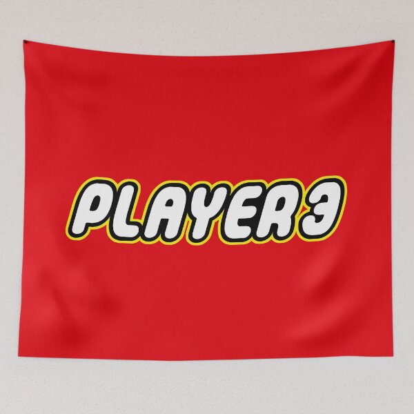 Item preview, Player 3  Bricks fan, personalize gift for gamers and geeks designed and sold by Urosek.