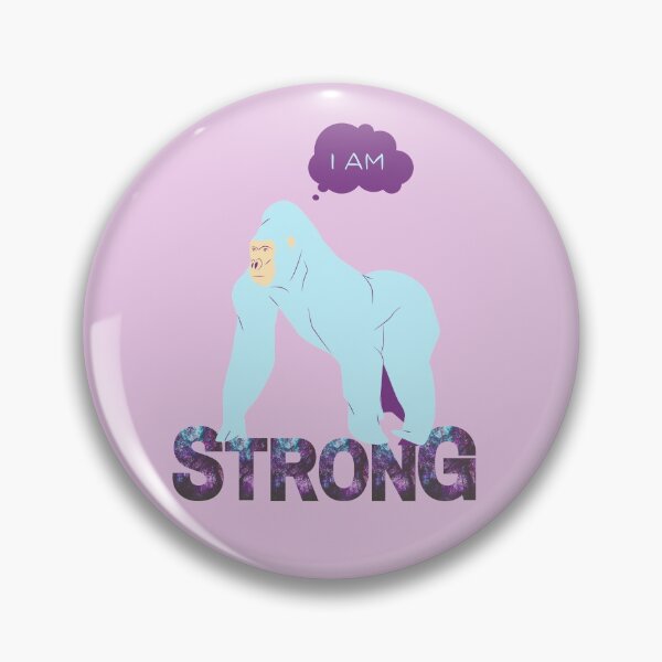 Item preview, Strong | Gorilla | Colorful | Abstract Animal | I am | Affirmed Art designed and sold by AffirmedStudio.