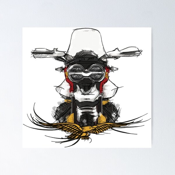 Item preview, MG V85 TT - Classic enduro designed and sold by tee-and-tee.