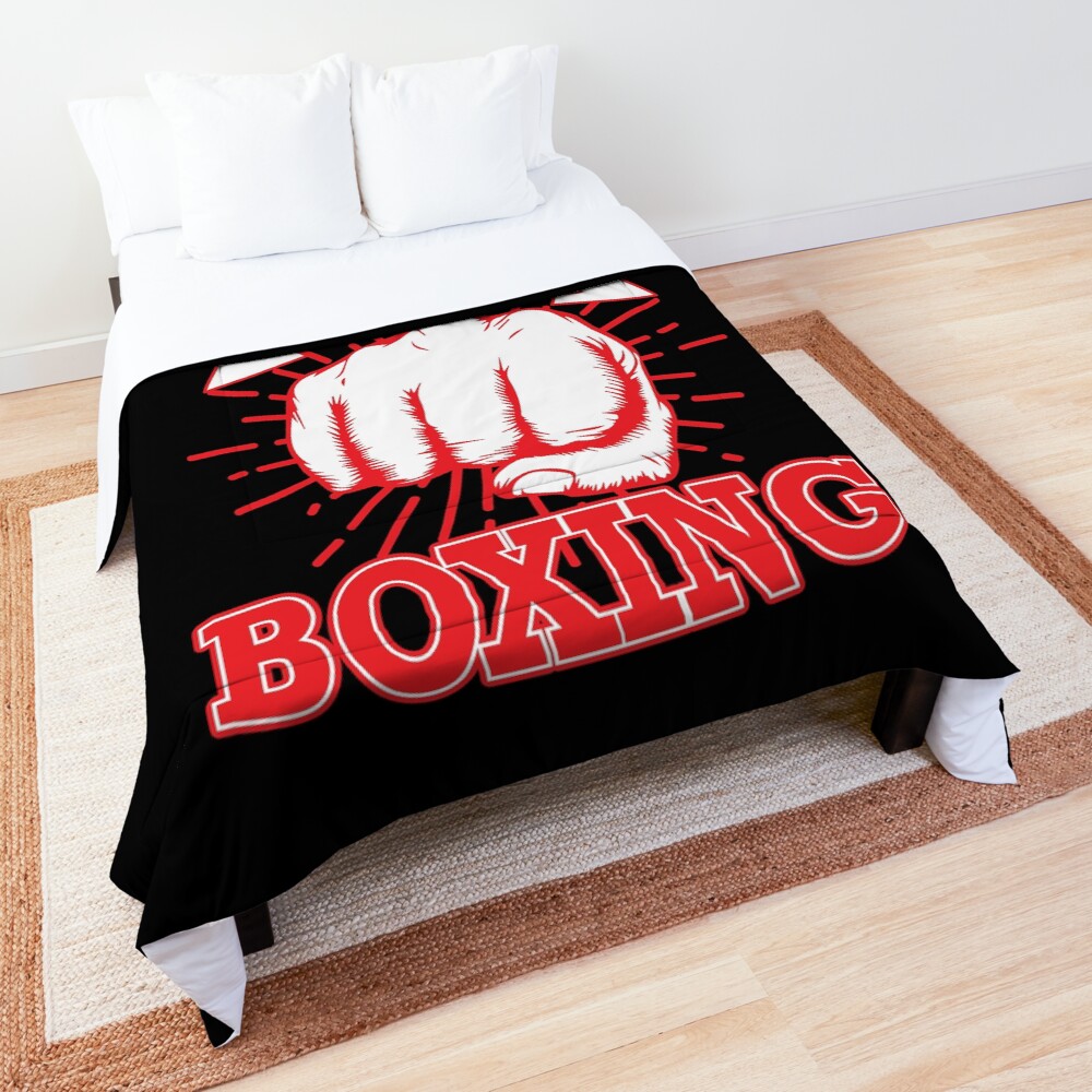 "BOXING THERAPY" Comforter by nickkeynick99 Redbubble