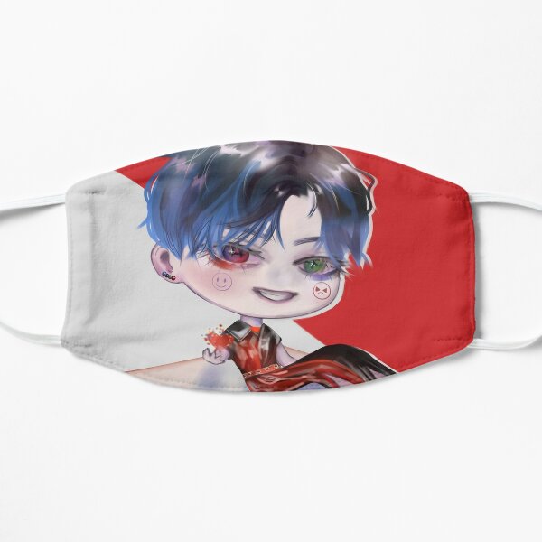 Joker Face Cartoon Face Masks Redbubble - anime faceevil roblox