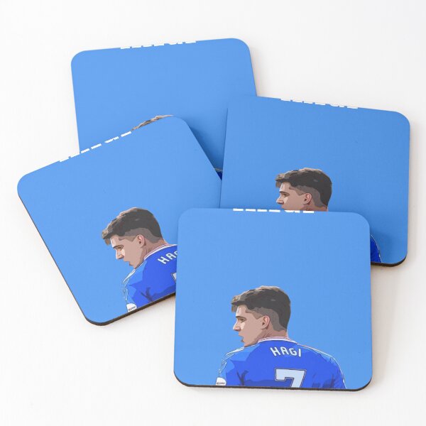 Item preview, Ianis Hagi Glasgow Rangers wall art designed and sold by Simply The West Prints.
