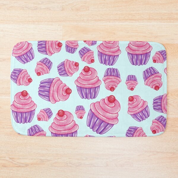 Item preview, Pink and purple cupcake design balloon twisting pointillism painting designed and sold by MitoP.