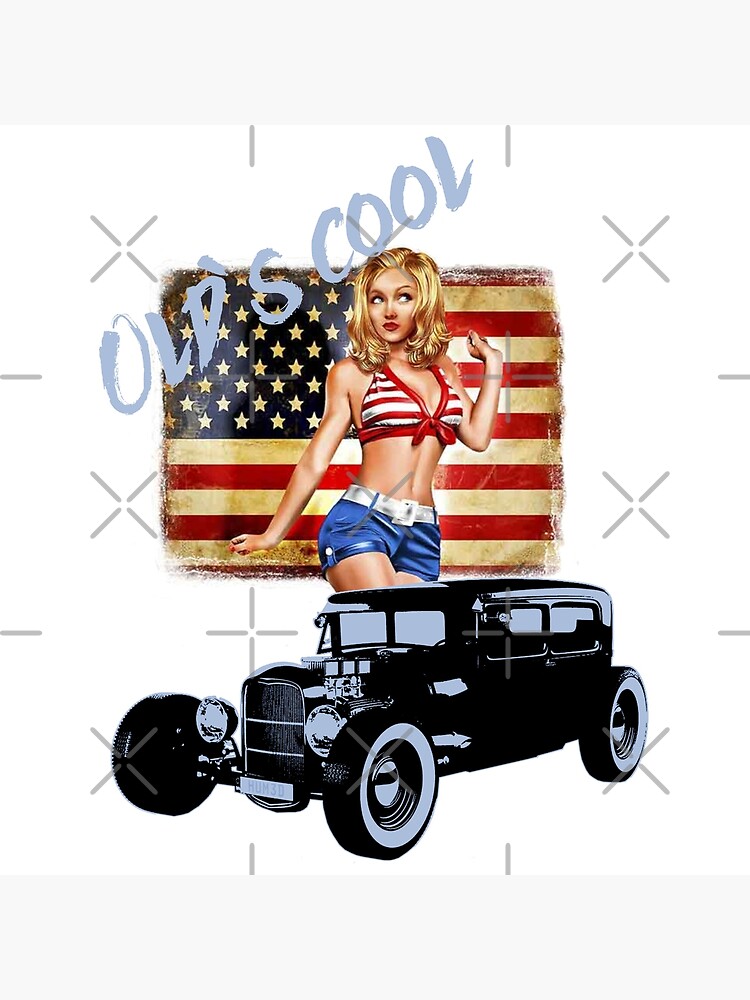 Old`s Cool Pin Up Rockabilly Hot Rod Poster For Sale By Blackrain1977