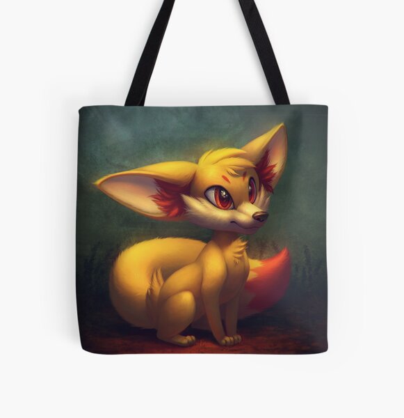 Fire Starter Pokemon Fan Art - Fennekin All Over Print Tote Bag