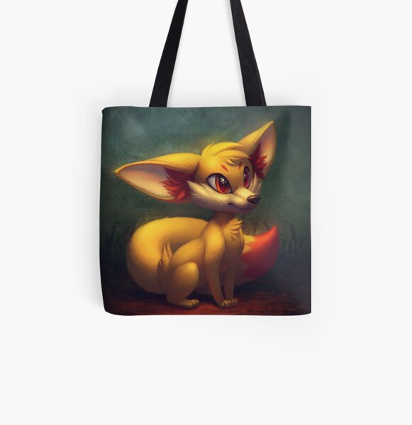 Fire Starter Pokemon Fan Art - Fennekin All Over Print Tote Bag