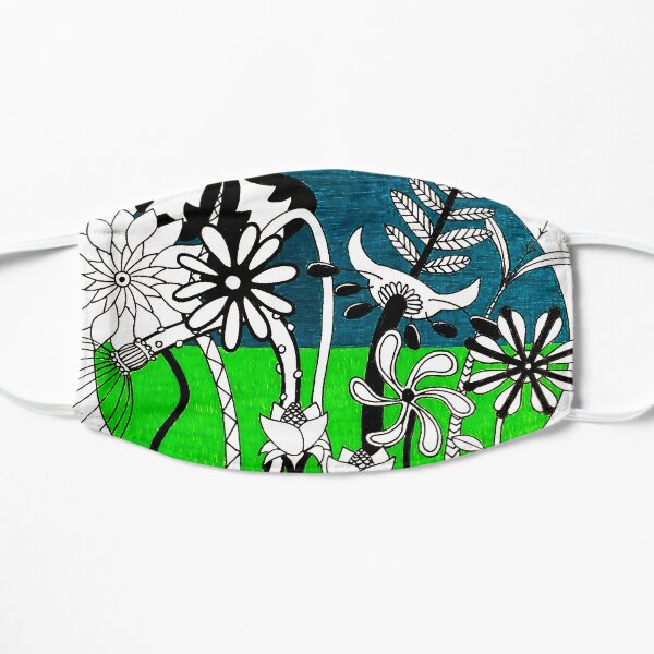 Wild Flowers 2 Flat Mask