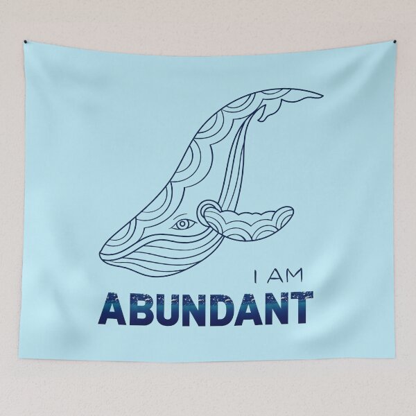 Item preview, Abundant Full Size | Whale | I am | Affirmation | Unique | Affirmed Art designed and sold by AffirmedStudio.