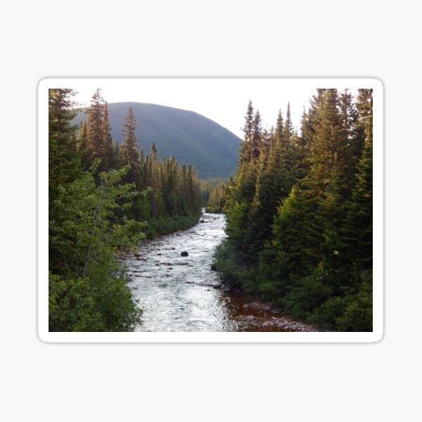 Mountain River Sticker