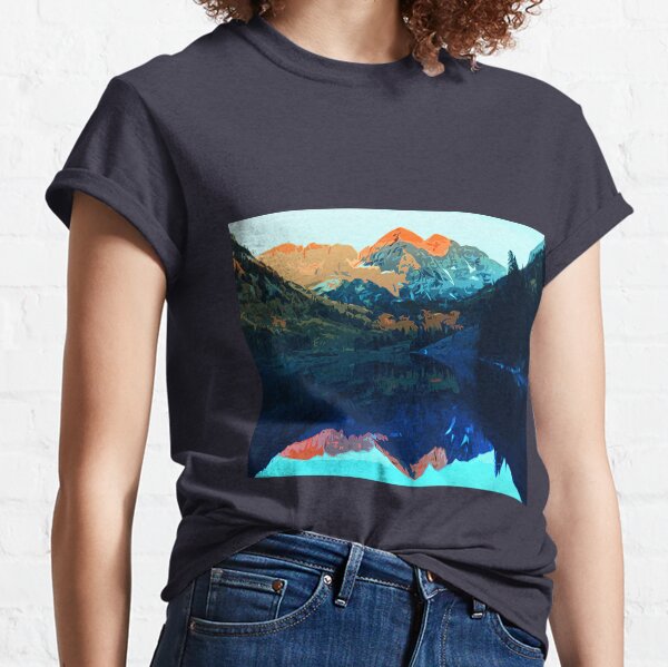 The Wonderful Maroon Bells - Landscapes of USA Classic T-Shirt