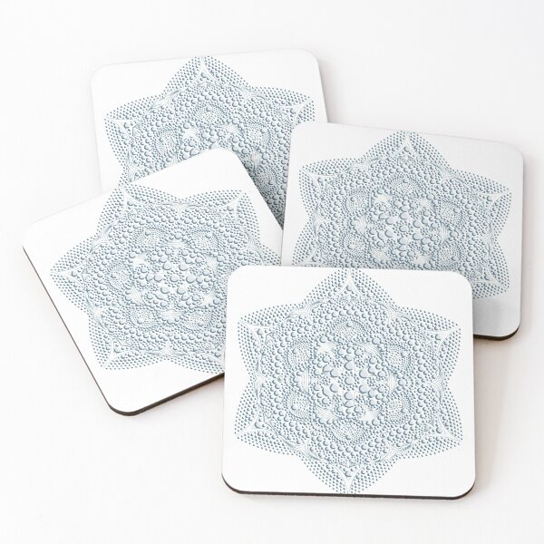 Item preview, White Mandala Dots on White designed and sold by zarmar.