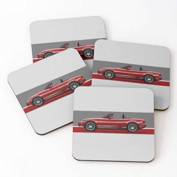 Item preview, classic sports car convertible roadster Hit red designed and sold by designjaag.