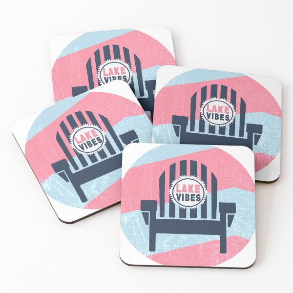 Item preview, Lake Vibes Adirondack Chair On Stripes for Lake Lovers designed and sold by SharksOnShore.