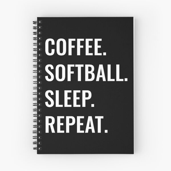 Item preview, Coffee Softball Sleep Repeat designed and sold by manishfzr1995.