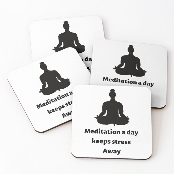 Item preview, Meditation a day keeps stress away  designed and sold by Sujitmone.