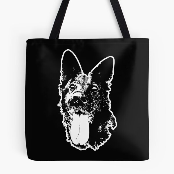 Item preview, German Shepherd stencil with white outline designed and sold by Abbysinthe.
