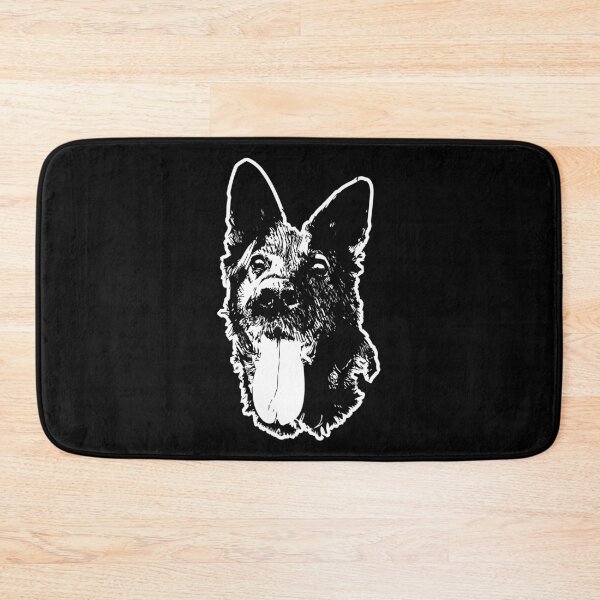 Item preview, German Shepherd stencil with white outline designed and sold by Abbysinthe.