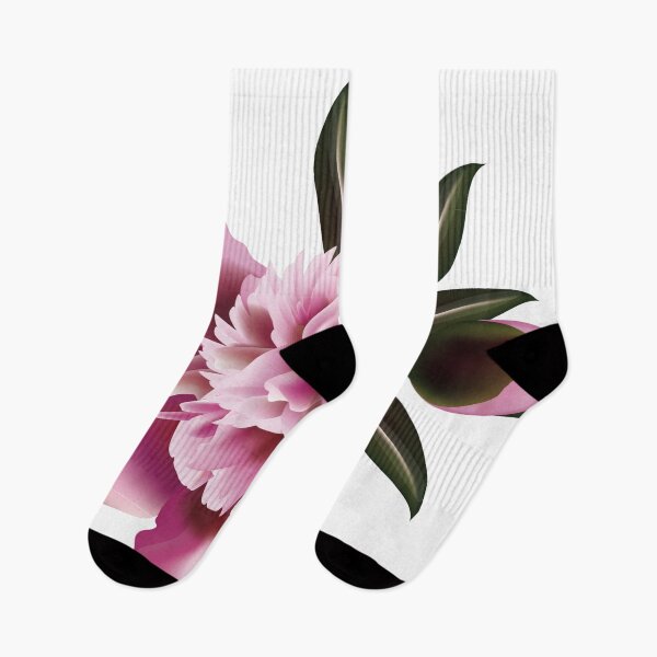 Item preview, Chinese ink painting - pink peony or peony - pink designed and sold by Kallandra.