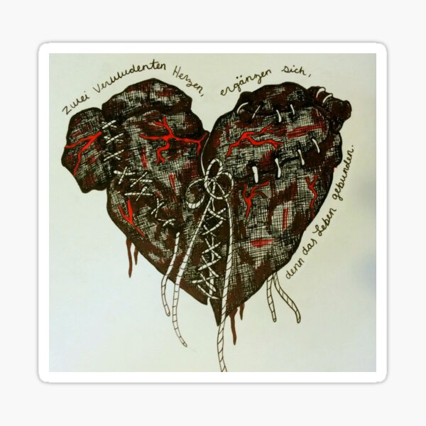 Item preview, Two Wounded Hearts designed and sold by Audrey Oliver.
