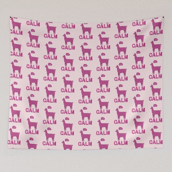 Item preview, Pink | Calm | Llama | I am | Affirmations | Unique | Affirmed Art designed and sold by AffirmedStudio.