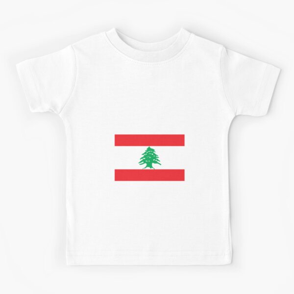 Lebanon Flag Map Baby T-Shirt Kids Cotton T Shirts Comfort Tops for 6M-2T Baby