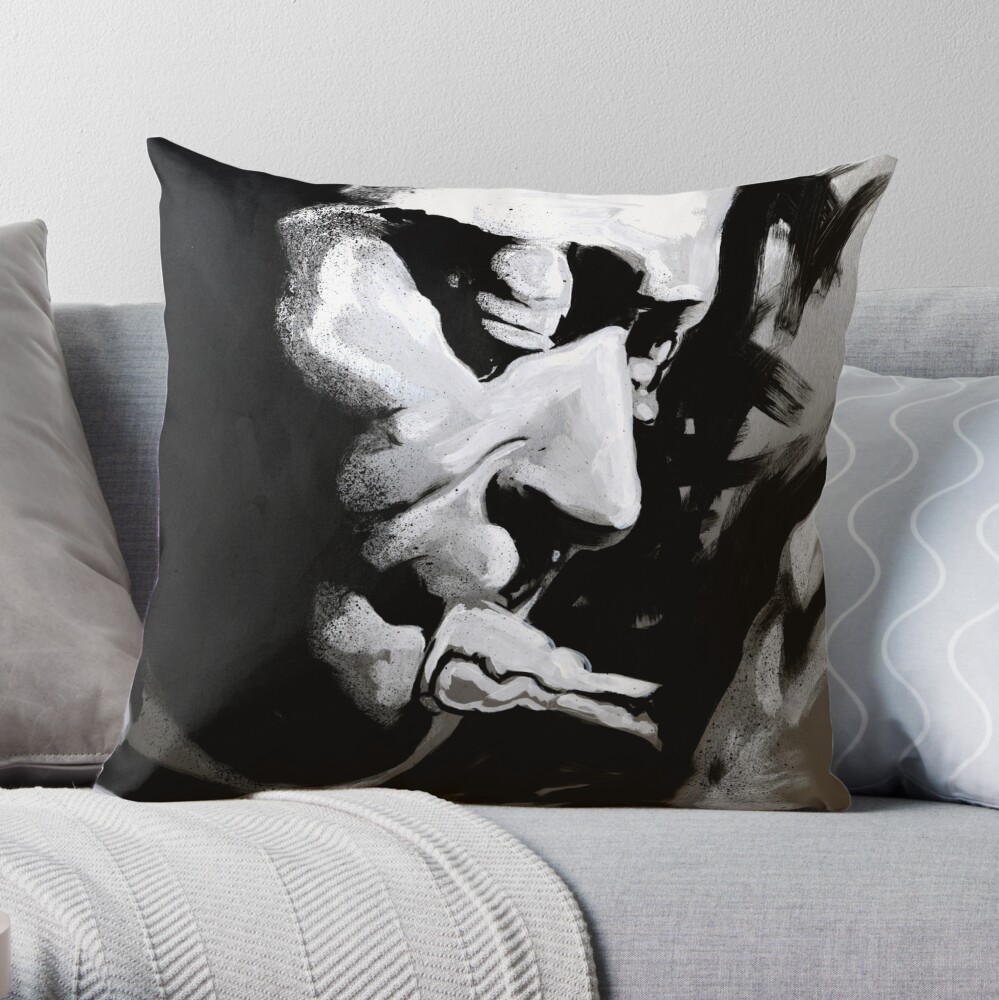 Trumpet and All That Jazz Music Legend Throw Pillow
