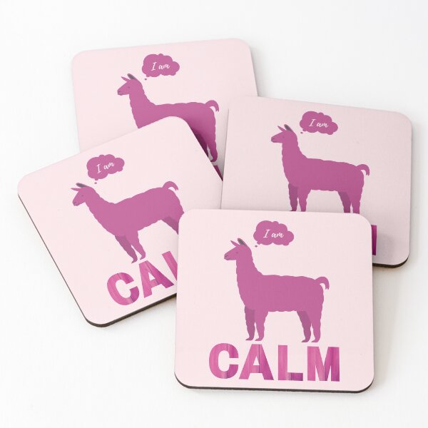 Item preview, Pink | Calm | Llama | I am | Affirmations | Unique | Affirmed Art designed and sold by AffirmedStudio.