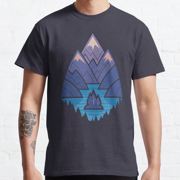 Mountain Lake : Blue Classic T-Shirt