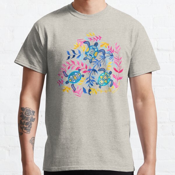Item preview, Vibrant Gouache Sea Turtles  designed and sold by TigaTiga.